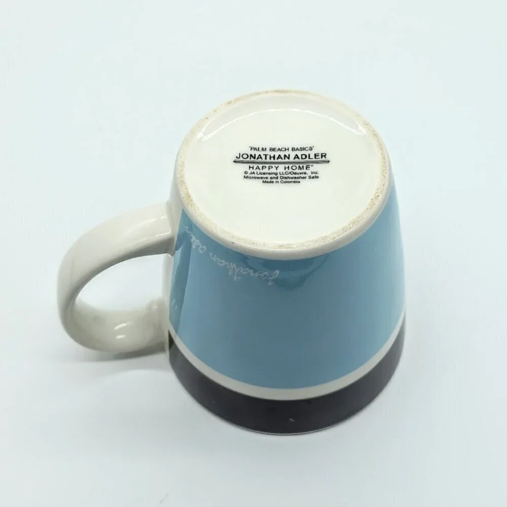 Jonathan Adler Happy Home Palm Beach Basics Ceramic Mug